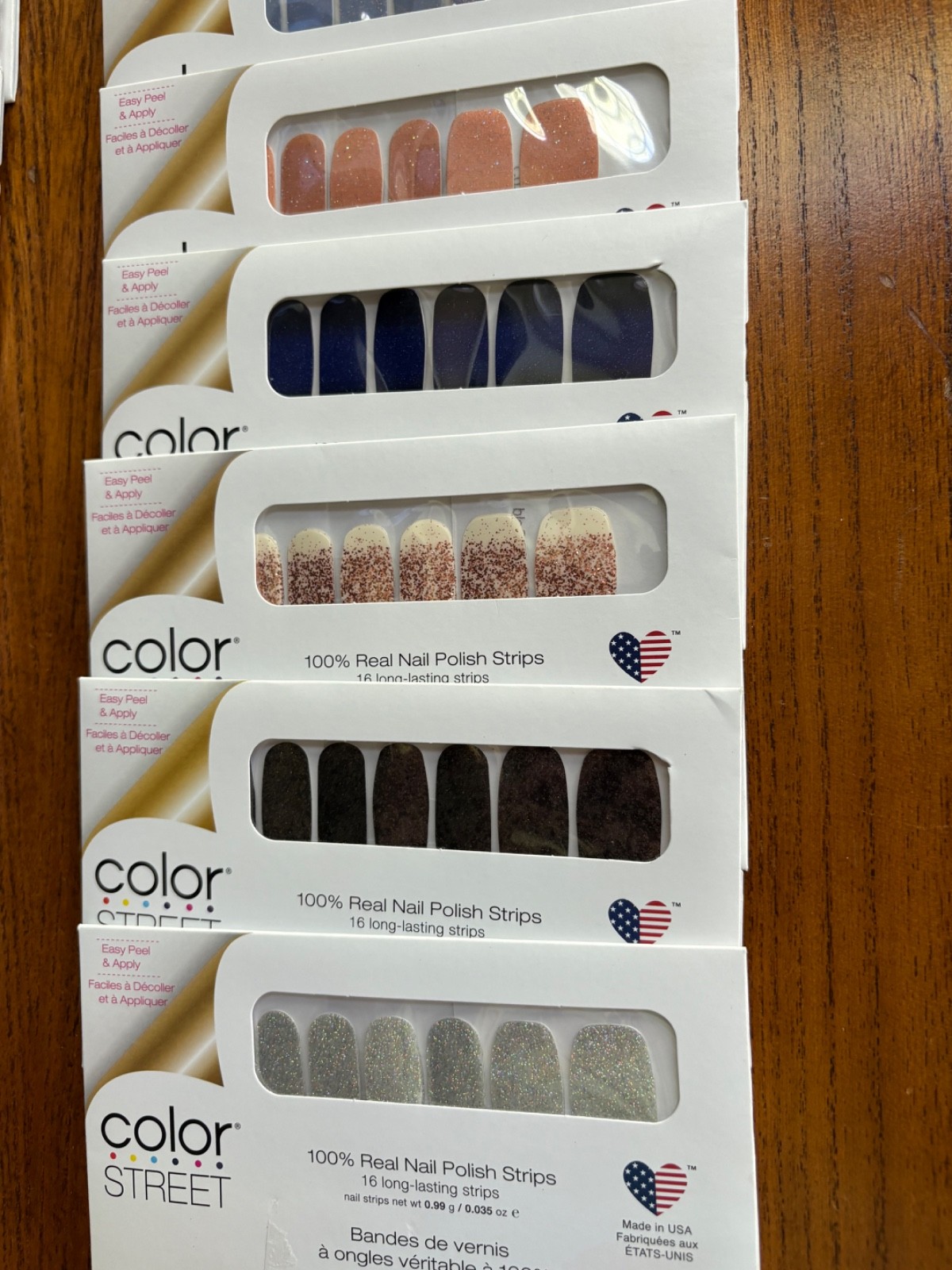 Lot of 20 Different Color Street Nail Polish Strips NIP Made in USA *READ*