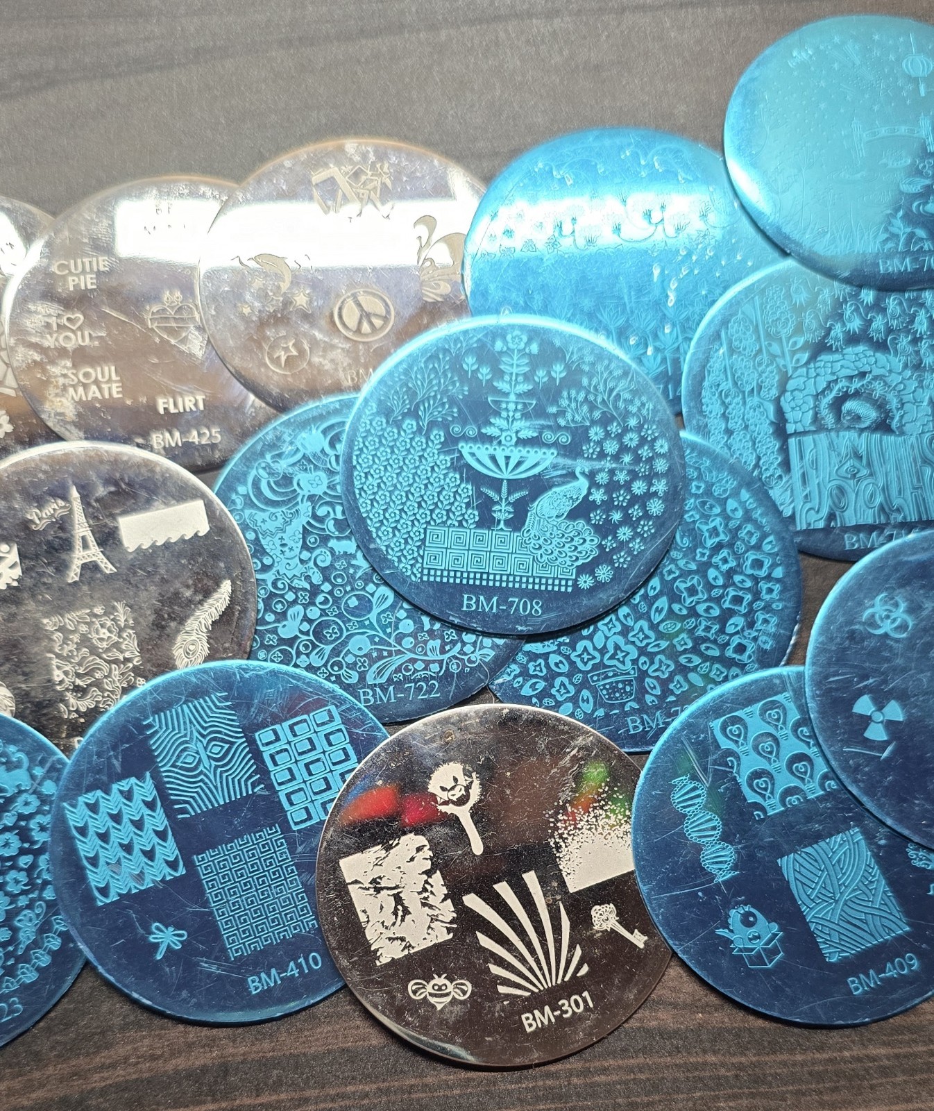 17 Bundle Monster Maniology B.M.C Nail Stamp Plates LOT Collection