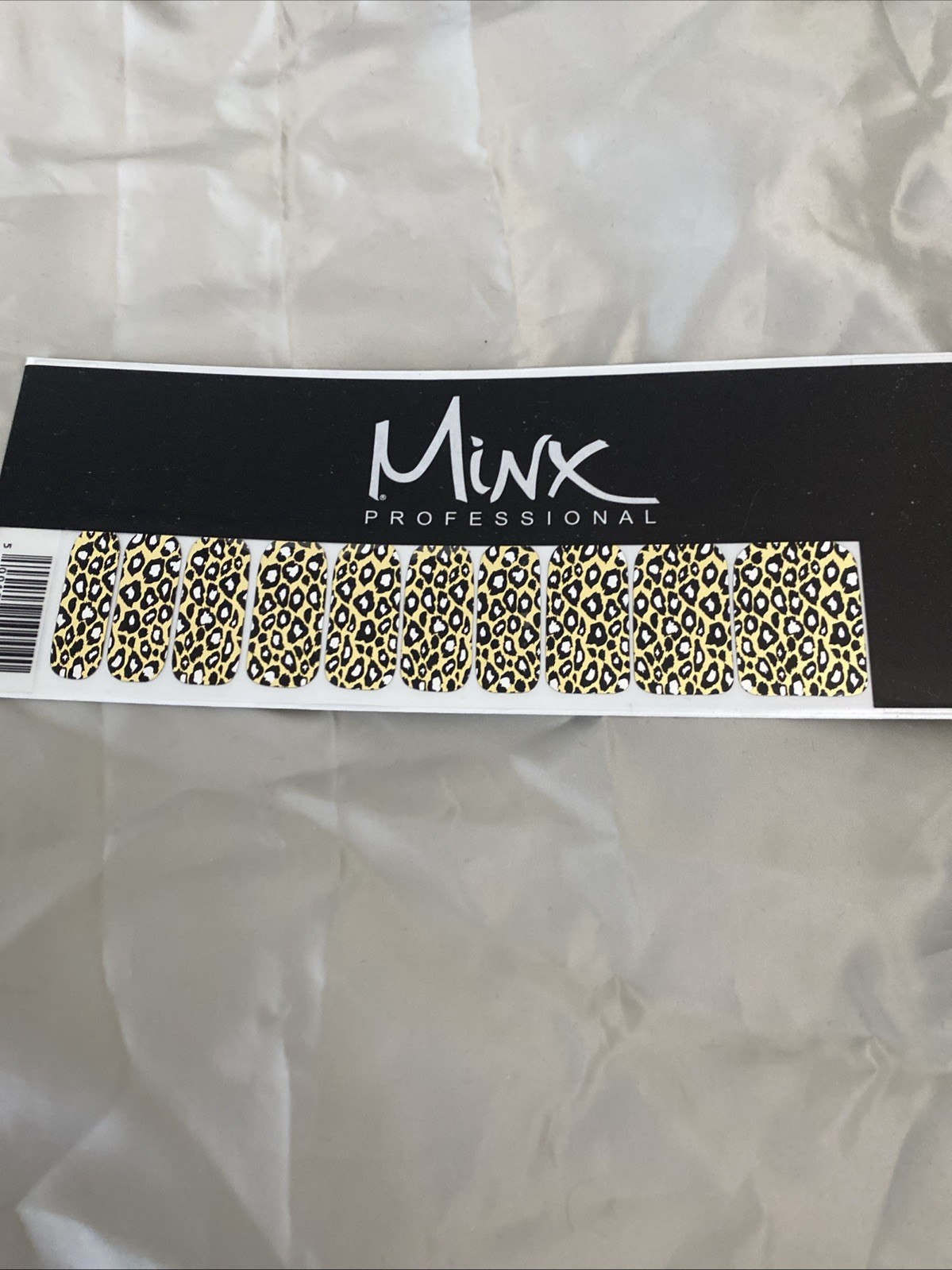 MINX PROFESSIONAL NAIL WRAPS Gold Silver White Cheetah 4 Packs NEW IN PACKAGE