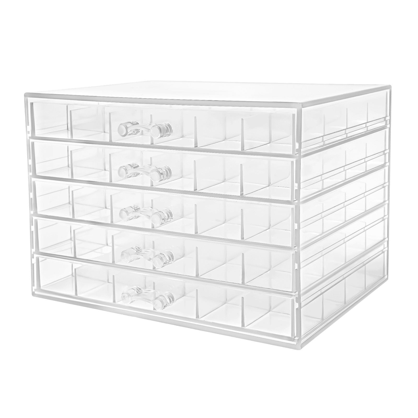 5 Layers 120 Grids Nail Art Supplies Display Case Organizer Nail Art Storage Box