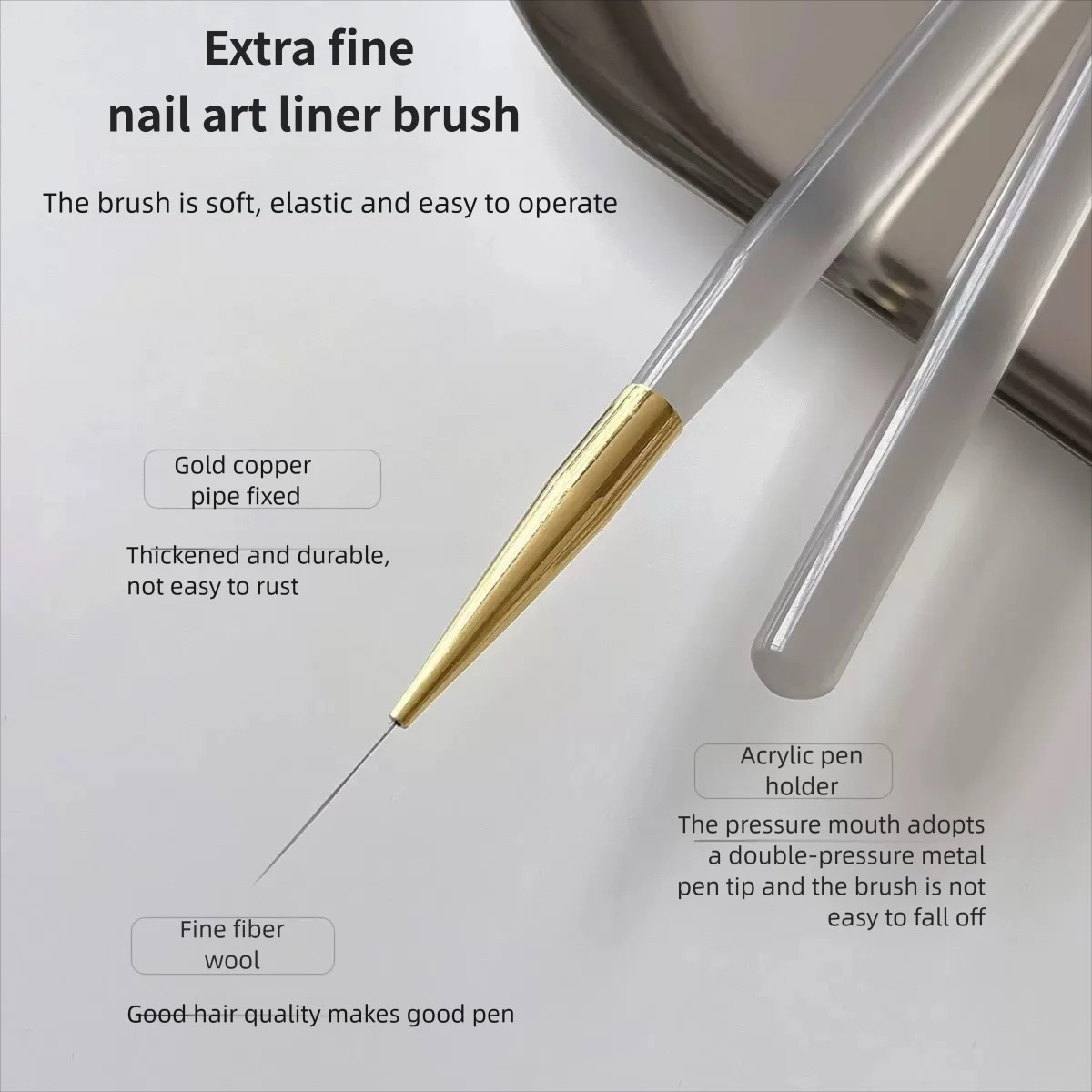 Professional Nail Art Liner Brushes Set Fine Line Nail Brush
