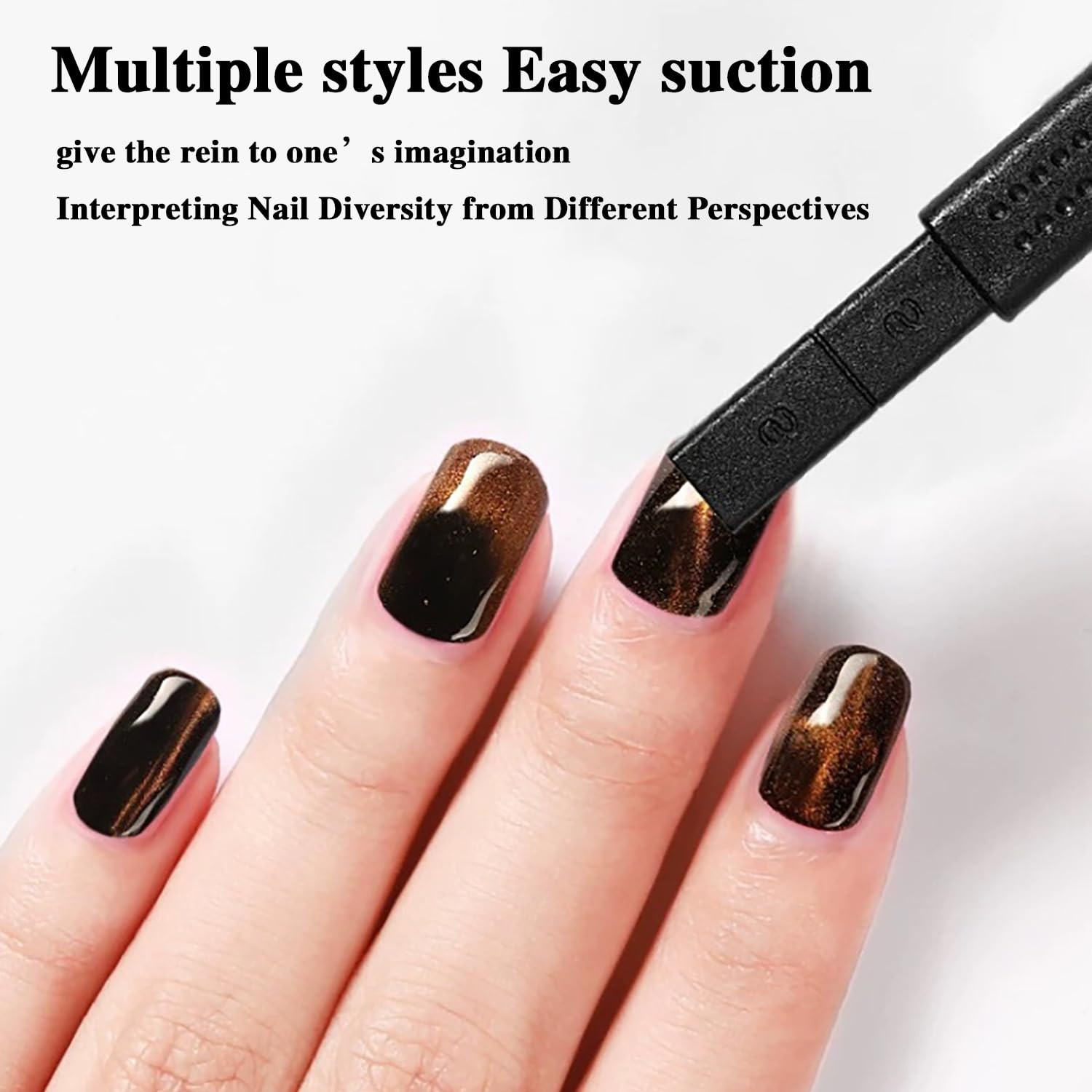 8pcs Cat Eye Magnet for Nails Magnetic Gel Nail Polish Nail Magnets Wand Magn…