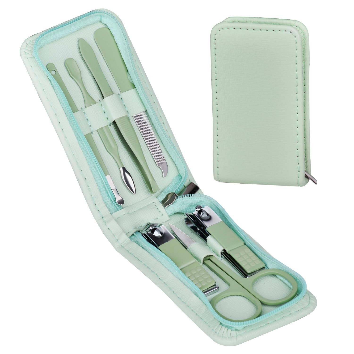 7 Pcs Manicure Set Stainless Steel Nail Clippers Kit, Nail Care Beauty Tools …