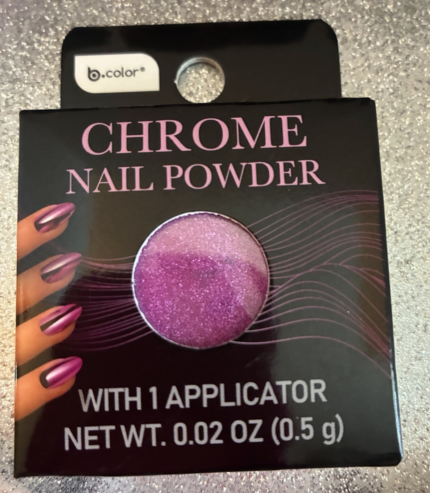 Chrome Nail Powder bundle. (2)Orchid Blume(2)Lucky Penny(2)Peacock Feather