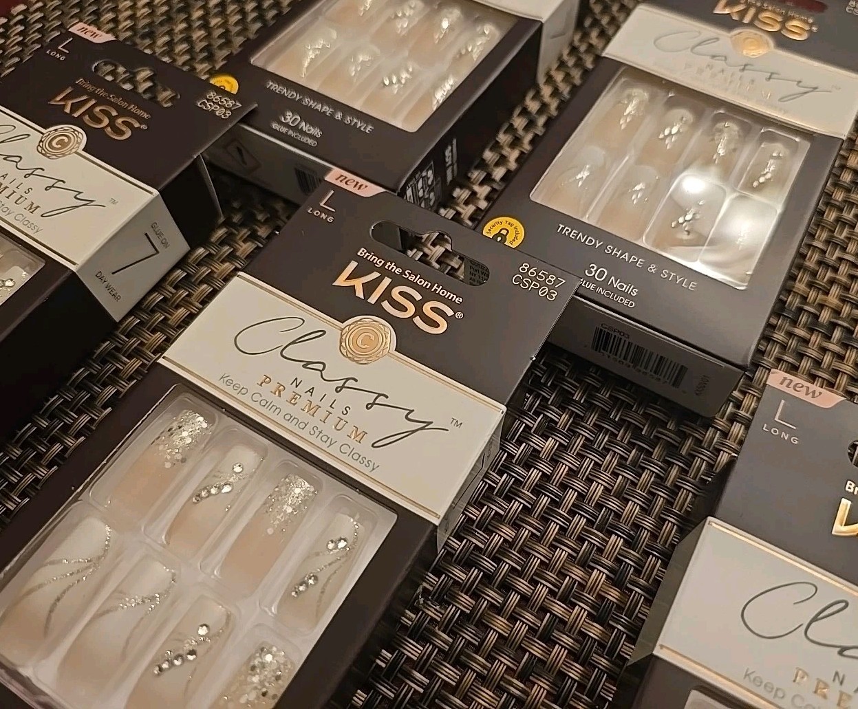 Kiss Classy Premium Nails Long CSP03 86587 Lot Of 6 Packs
