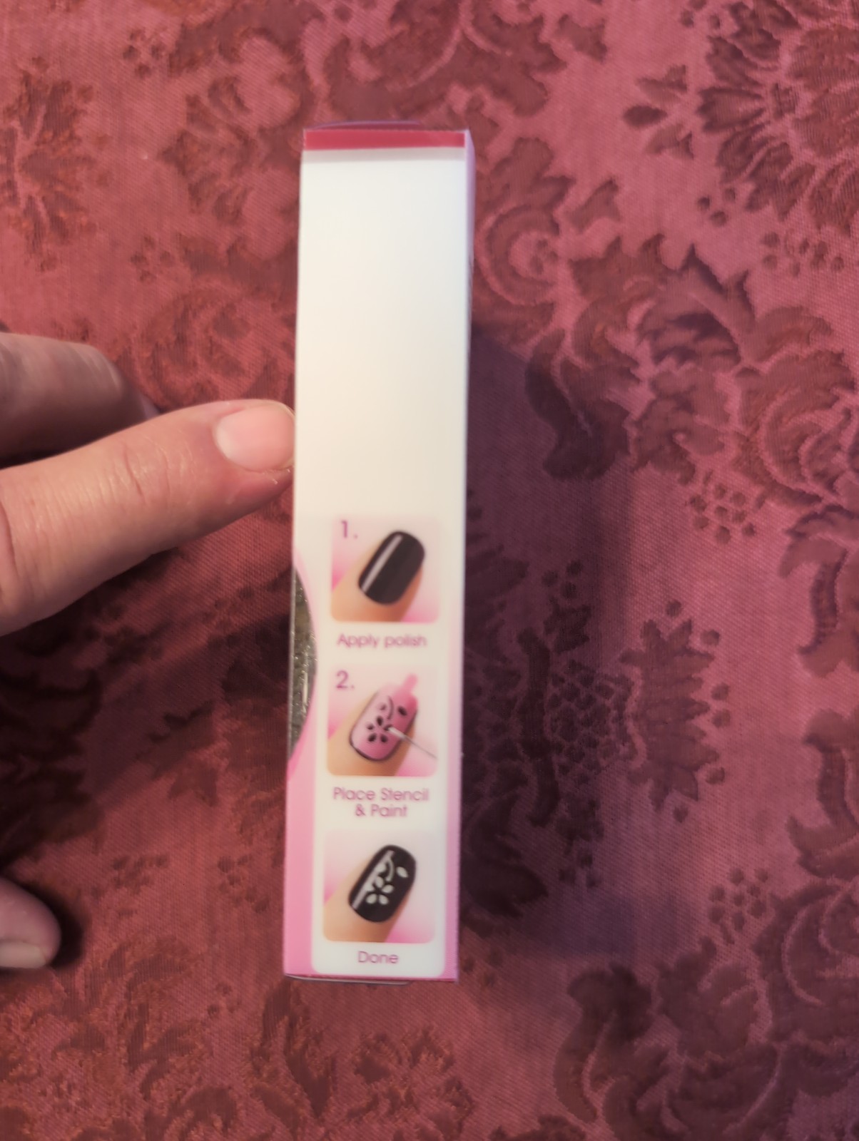 KISS Nail Art Paints w/ Bonus Stencils 54403 MDK01 UNSEALED nib