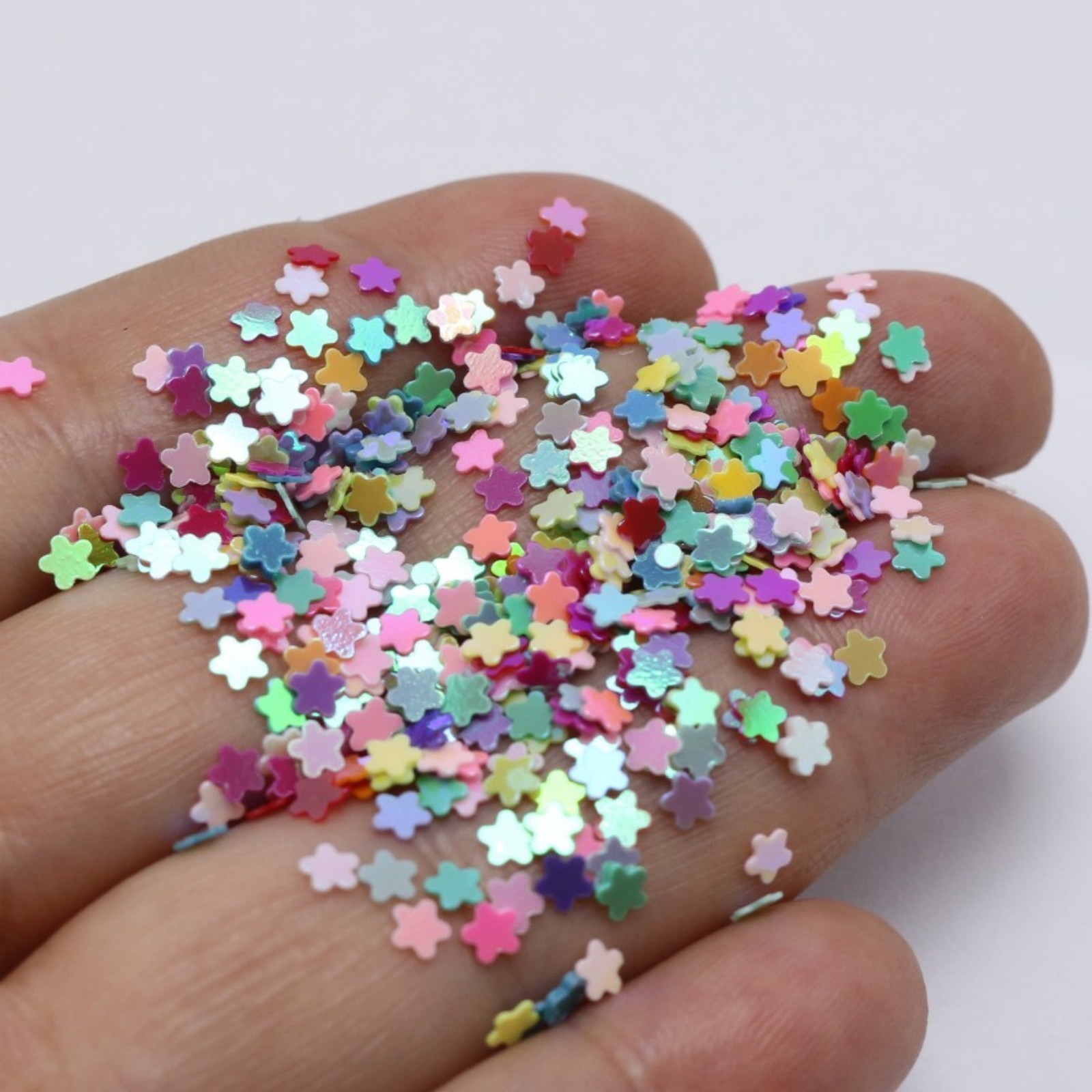 50 Gram Mixed Color Flower Sequins Loose Tiny 3mm Nail Art Tips Scrapbook Craft