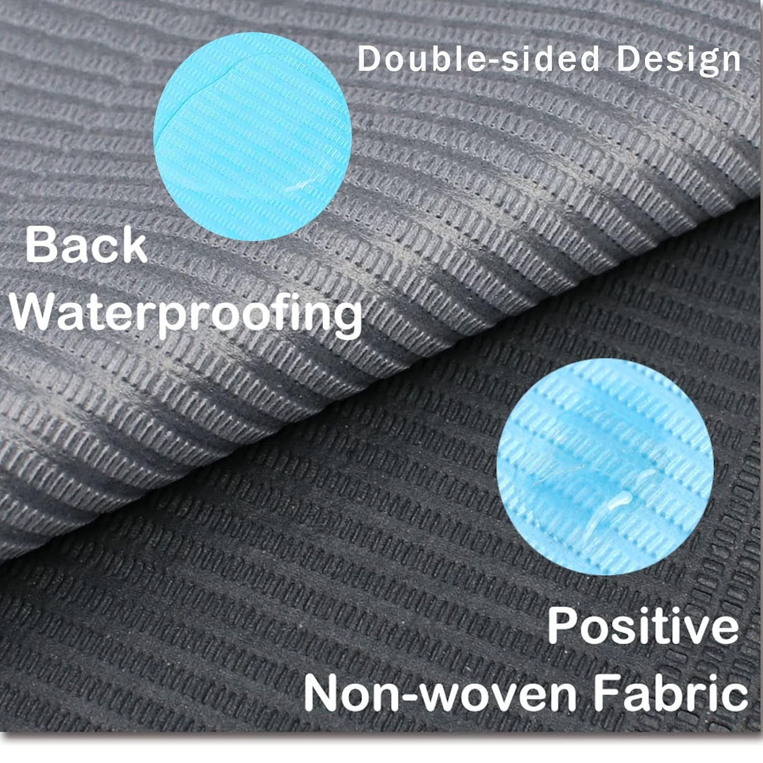 125PCS Disposable Nail Art Table Towels Mat 13″ X 17″ Waterproof 3 Ply Black