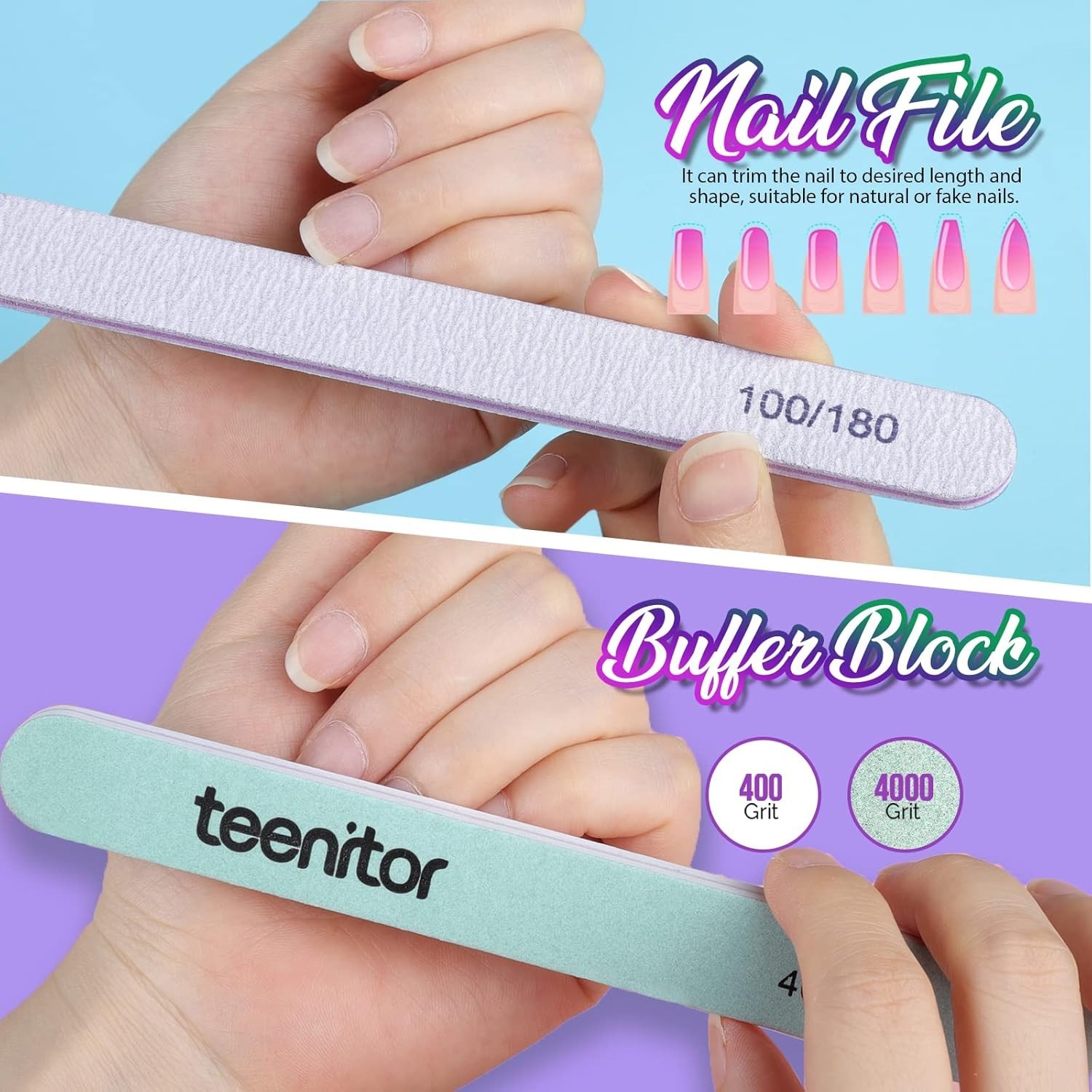 Clear Nail Tips Full Cover, Long Stiletto Nails Tips For Acrylic Nails, 600 P…