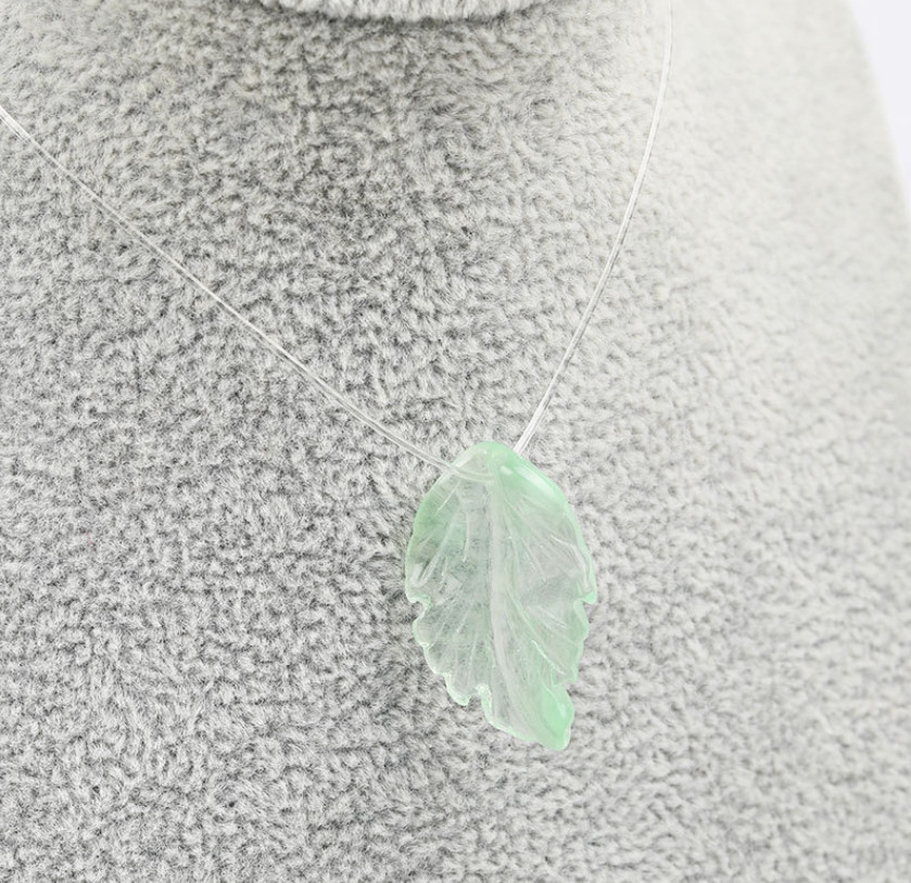 28mm Czech glass bead 6pcs Czech glass leaf beads 1.4mm Hole iridescent NH17