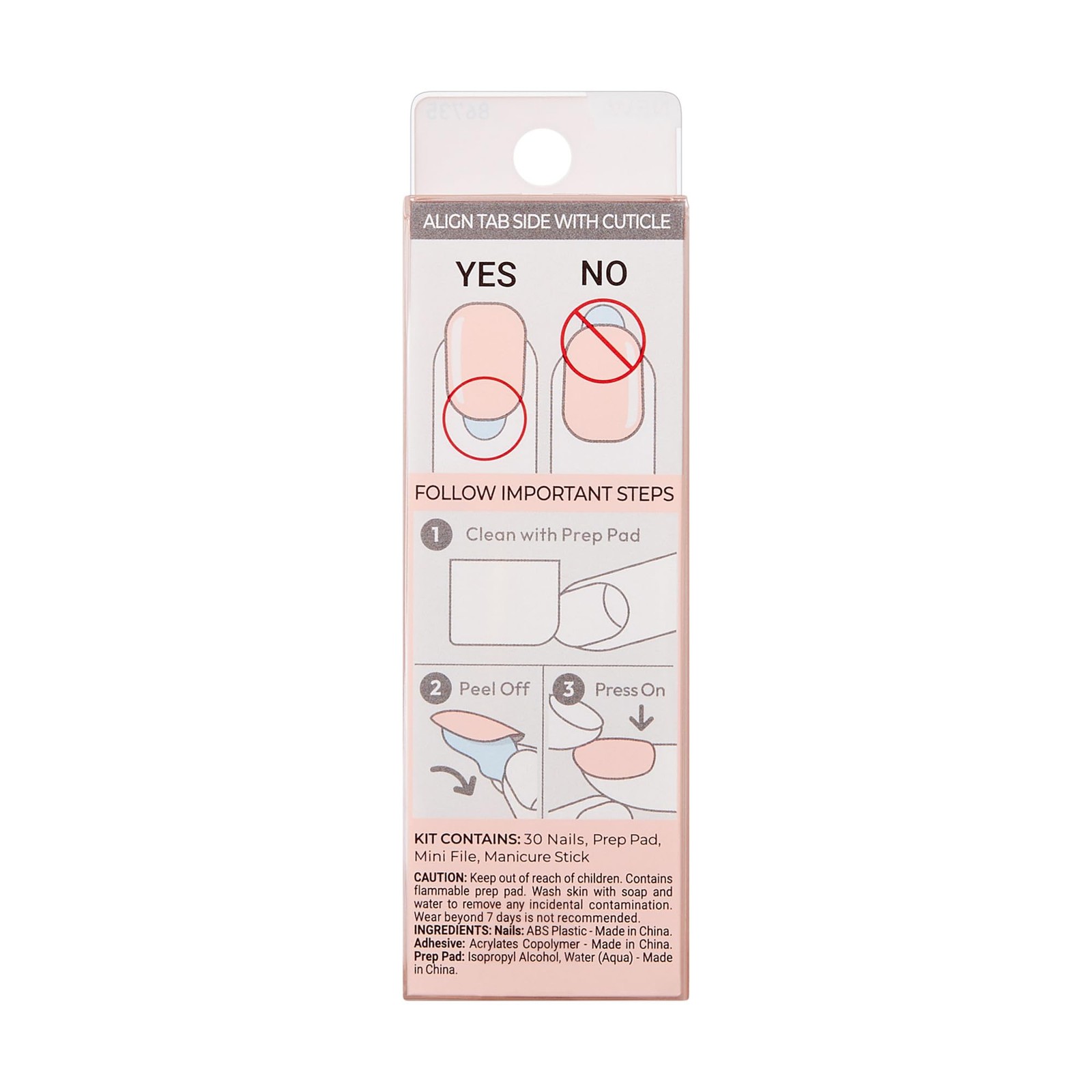 KISS imPRESS No Glue Mani Press On Nails, , 33 Piece Set, Serendipity