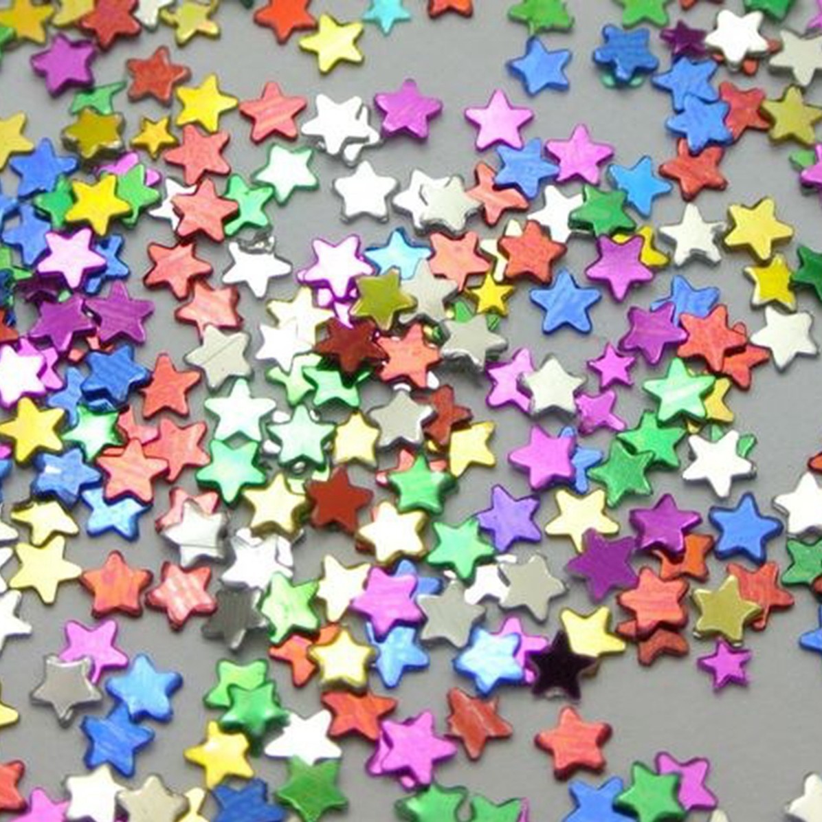 50Gram Mixed Color Metallic Star Sequins Loose Tiny 4mm Nail Art Scrapbook Craft