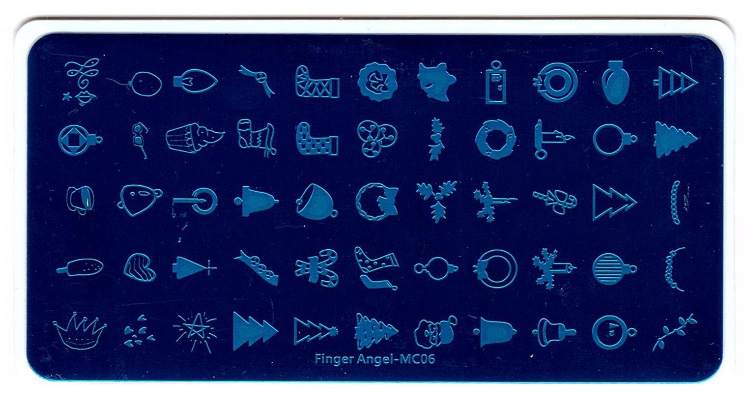 Merry Christmas Designs Nail Art Manicure DIY Stainless Steel ImageTemplate