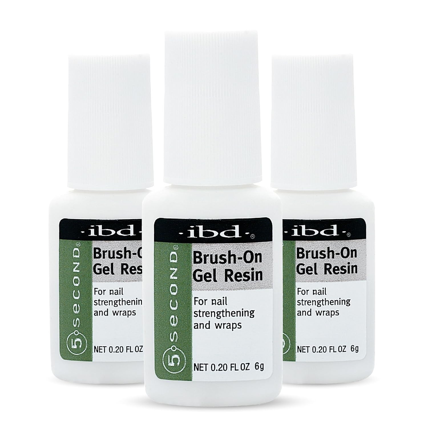5 Second Brush-On Nail Glue Gel Resin – 3 Pack for Quick Repairs & Strength