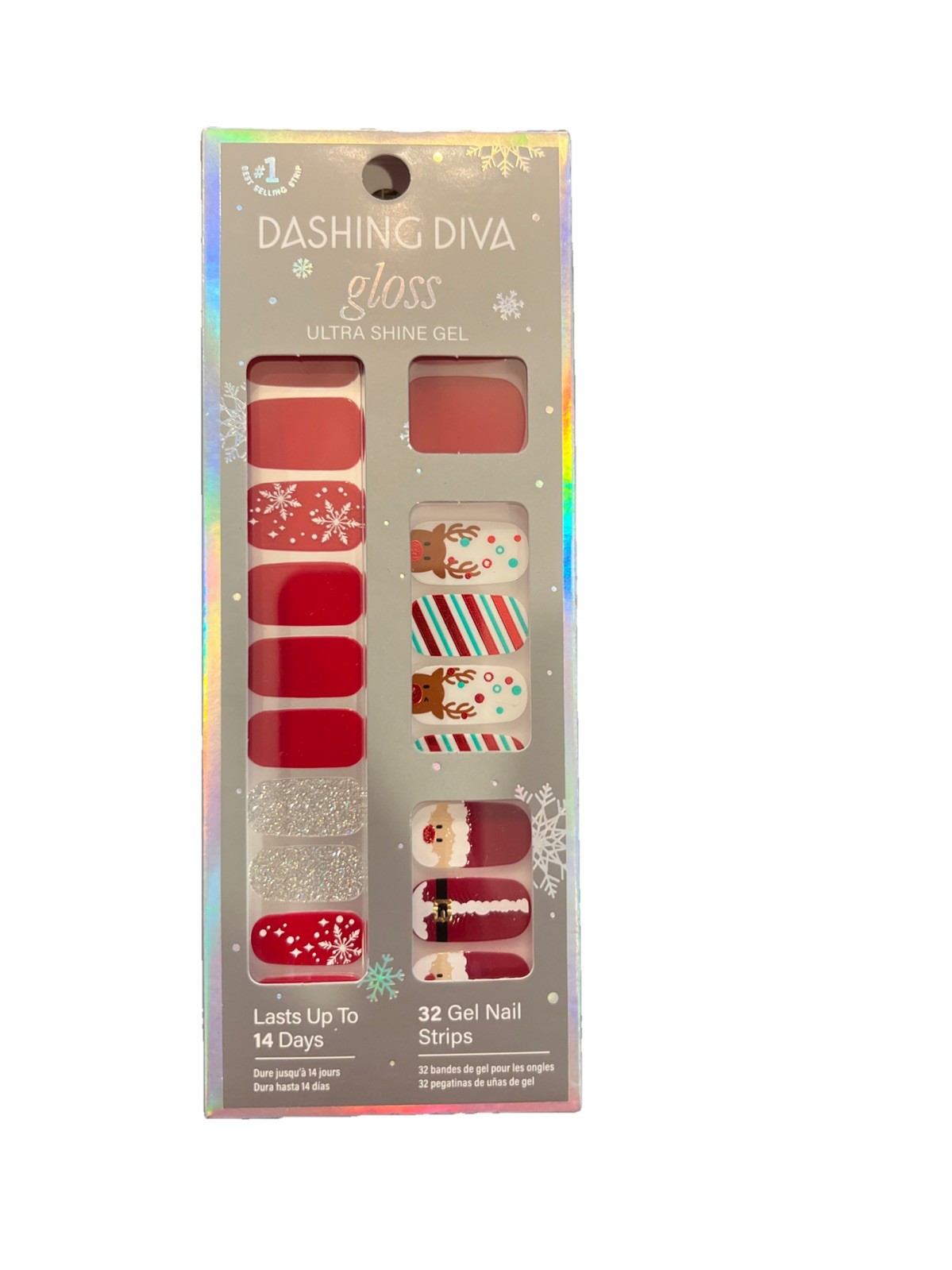 Dashing Diva Gloss Ultra Shine Gel Santa’s Helper Christmas Nails
