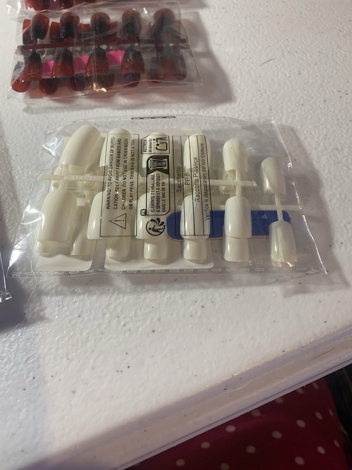 Nails Bulk- Lot of 6 Mixed Shape and Styles & one 5 pack of nail files
