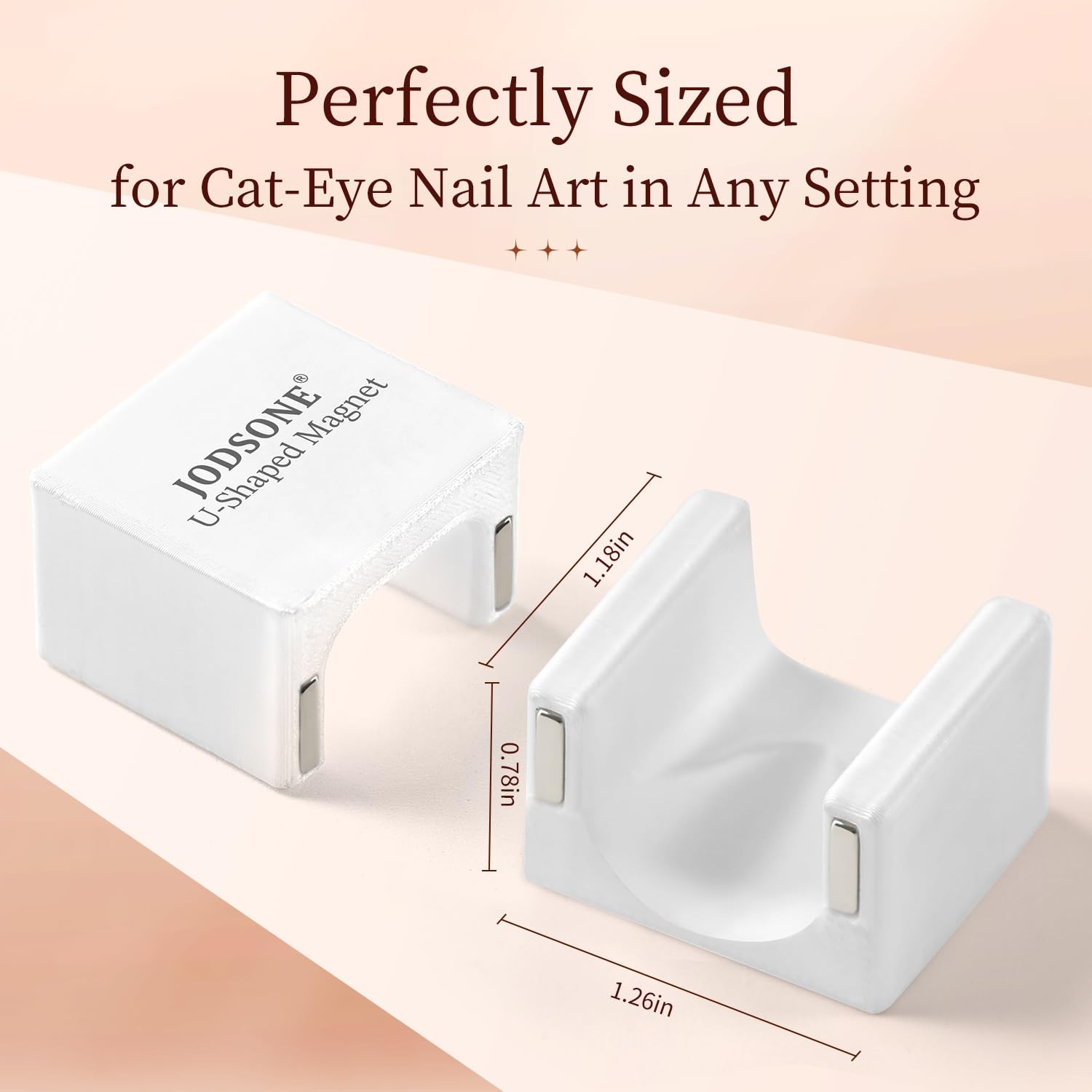 JODSONE 5D Automatic Cat Eye Magnet for Nails, UShaped Strong Nail Art Magnet…