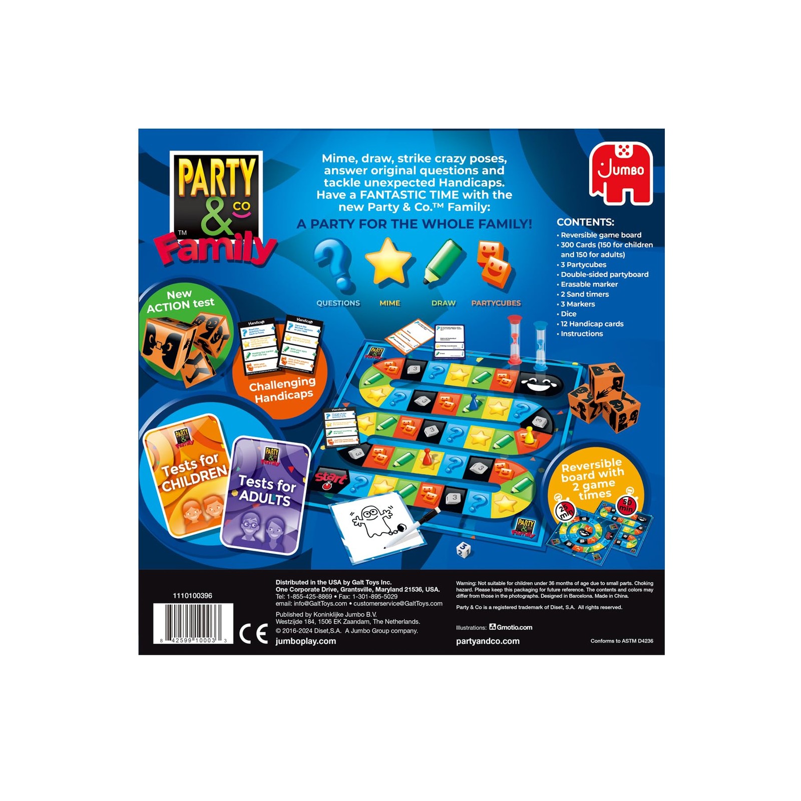 Jumbo Party & Co. Family Board Game – Fun 3.5 x 10.5 x 0.1 inches