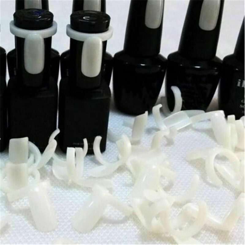 Art Ring Aample Card 50 X Nail Practice Polish UV Gel Colour Display Style Tips