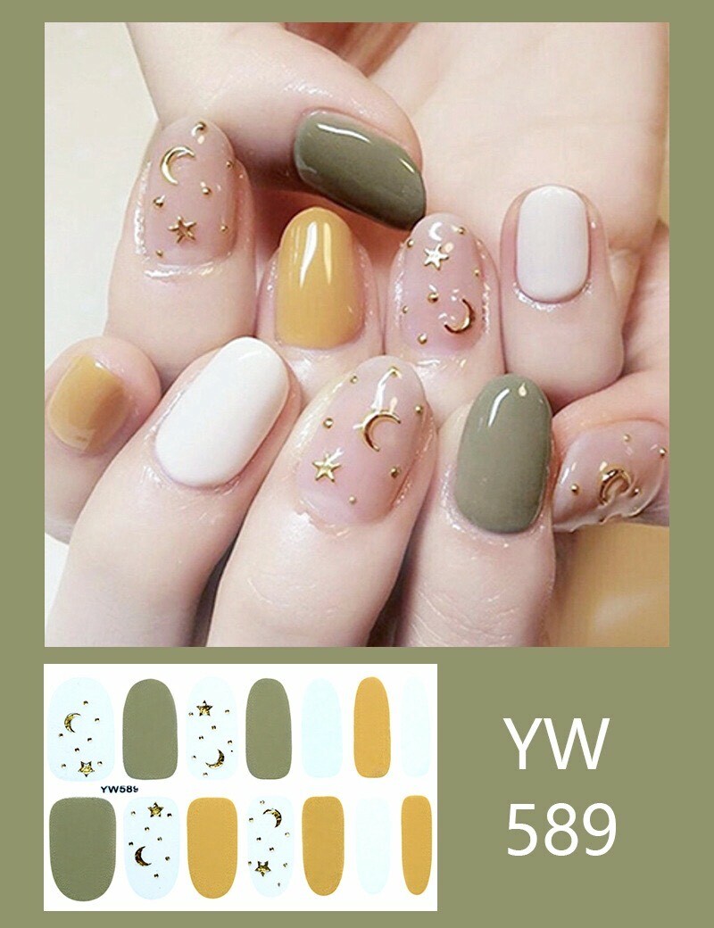 Wraps Stickers Nail 14 Self-Stick Fashion Decoration Nail Art Sheets