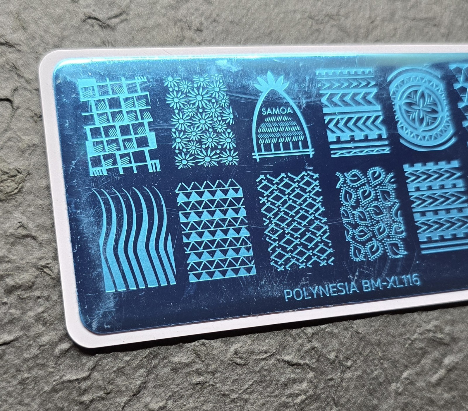 HTF Maniology Bundle Monster Polynesia BM-XL116 Samoa Oceania Nail Stamp Plate