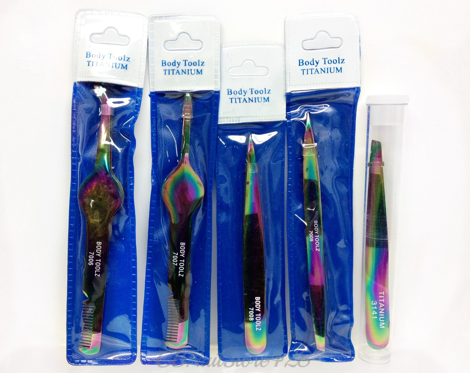 Body Toolz – Titanium Color Coated TWEEZERS- Pick any kind