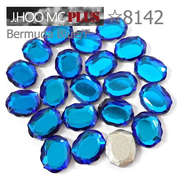 J.HOO Crystal 8142 Baroque Mirror V-Cut Fancy Rhinestones 10x8mm Nail Art (8pcs)