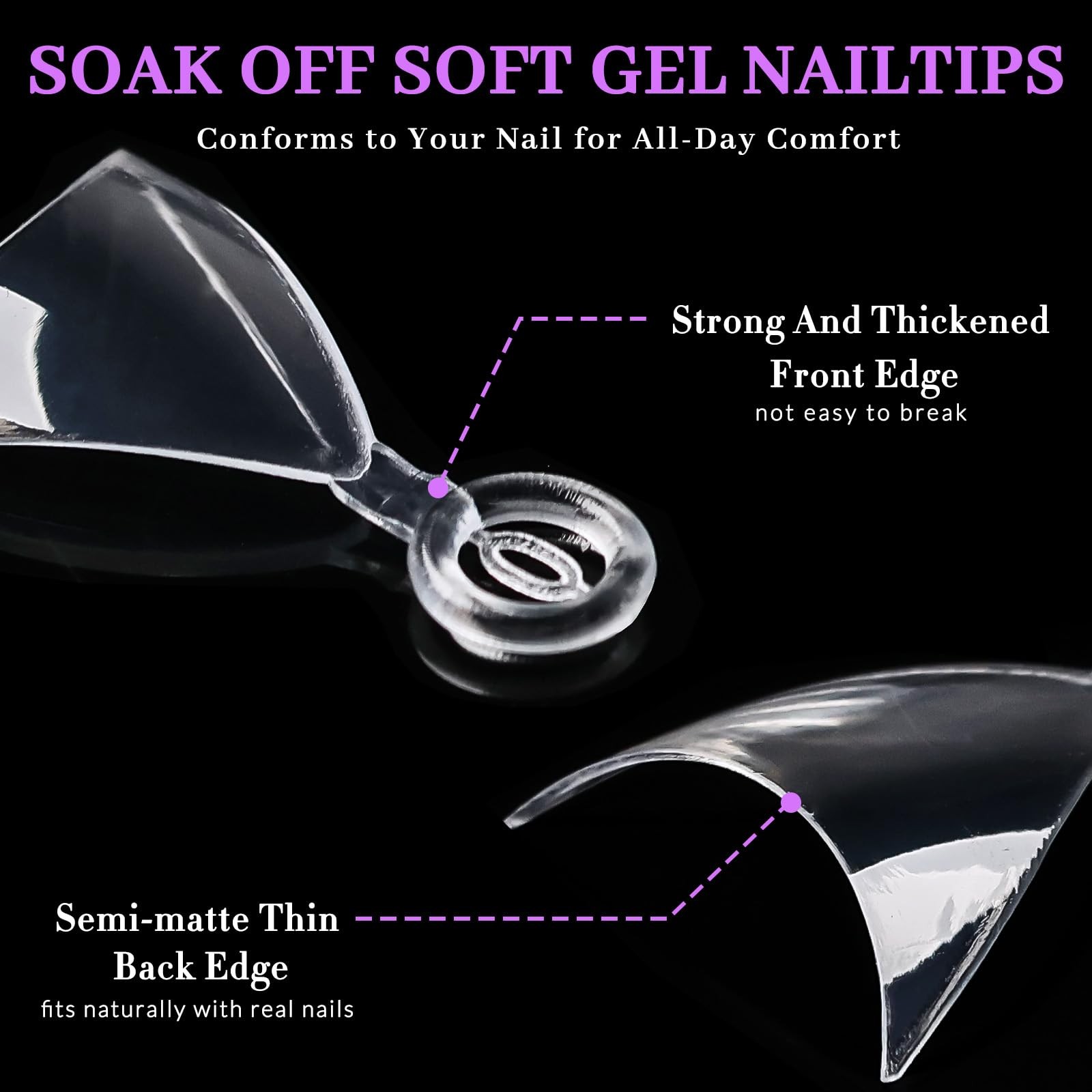Short Stiletto Nail Tips – 240Pcs Half Cover Fake Nails Short Stiletto for Ex…