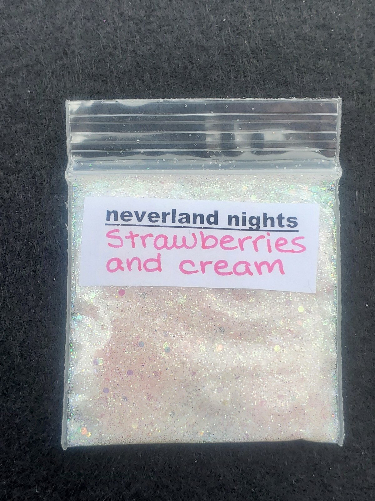 Strawberries & Cream | Iridescent Pink Glitter Mix|Nail Art|Acrylics & Gels