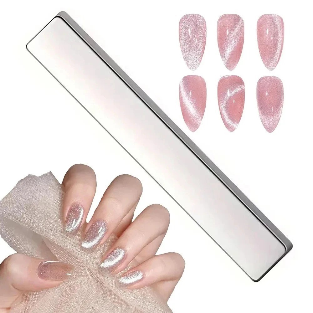 2PCS Nail Art Magnetic Pen 3D Cat Eye Dual End Magnet Wand Manicure Tool