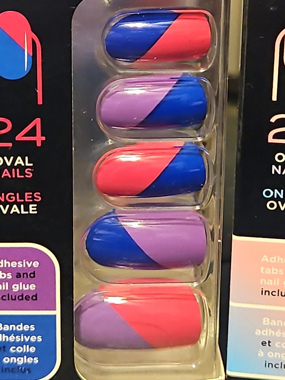 3-SALLY HANSEN-SALON EFFECTS-PERFECT MANICURE-PRIDE-OVAL-BI/TRANS/QUEER-NEW!