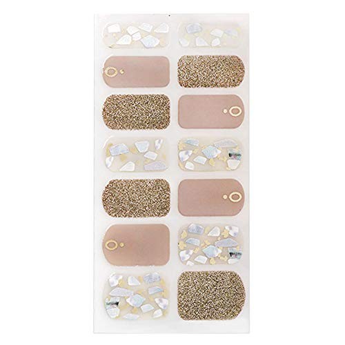 70 Pcs 5 Sheets Full Nail Wraps Pure Color Nail Polish Strips Stickers 13