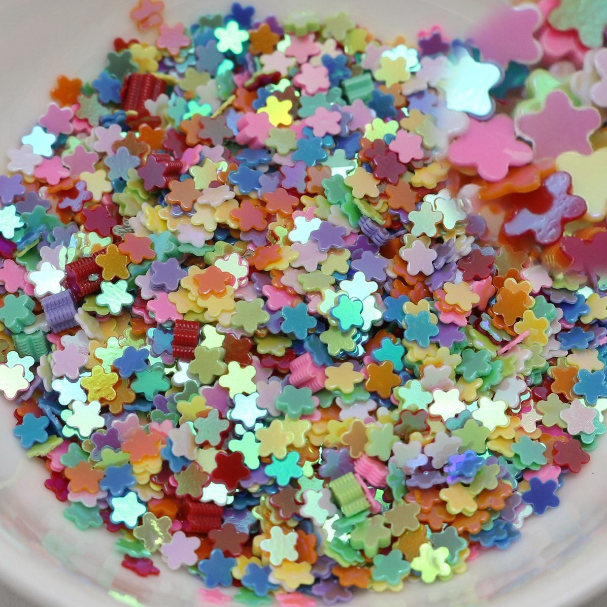 50 Gram Mixed Color Flower Sequins Loose Tiny 3mm Nail Art Tips Scrapbook Craft