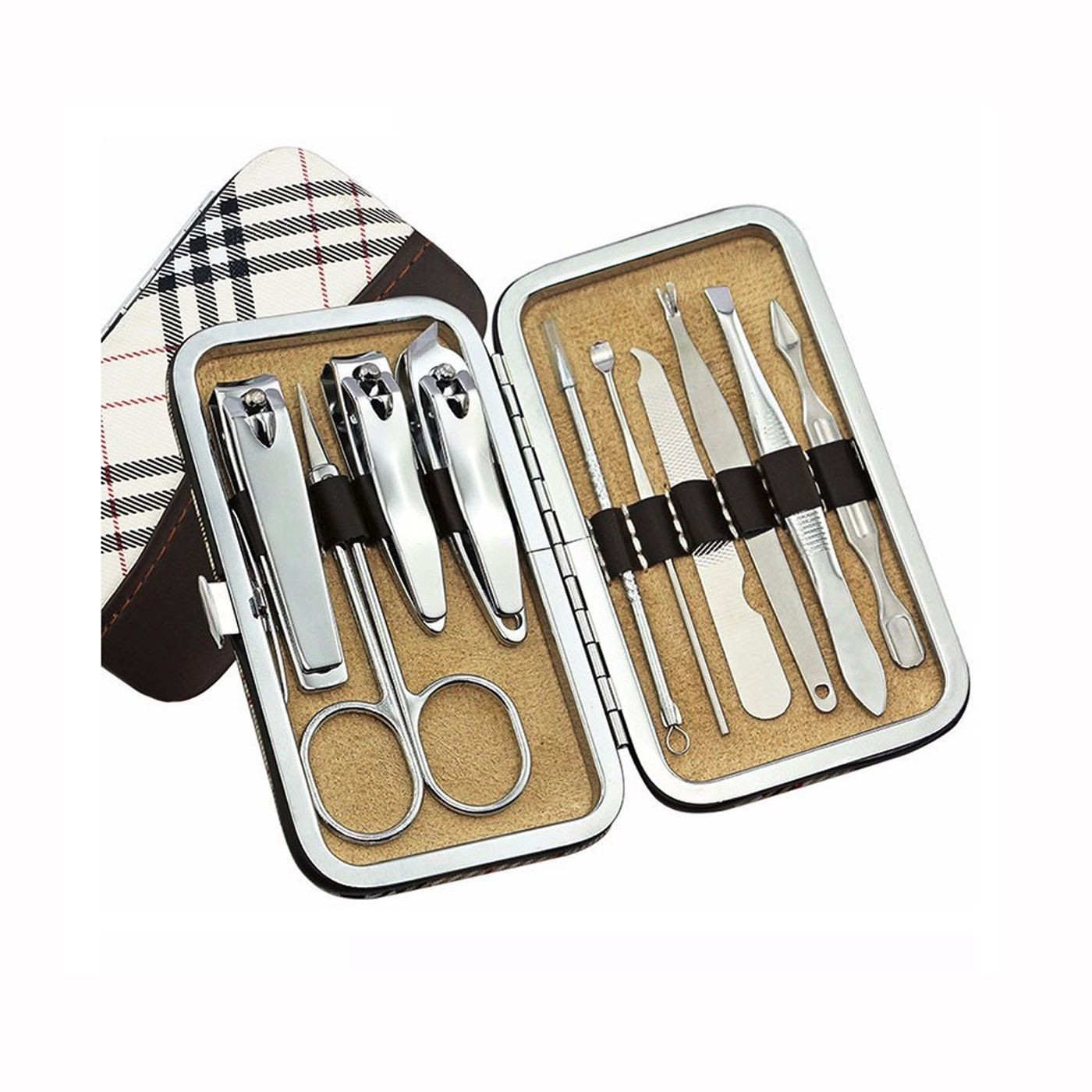 10 Piece Nail Care Set for Pedicure Manicure Grooming Kit