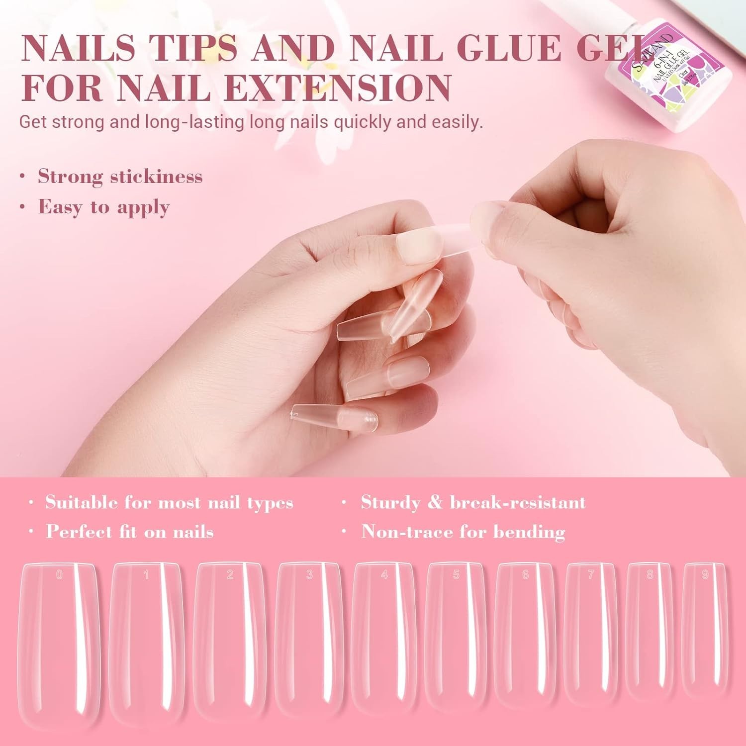 Luxury Acrylic Nail Kit with Drill & Portable UV Light for Home Salon Elegance