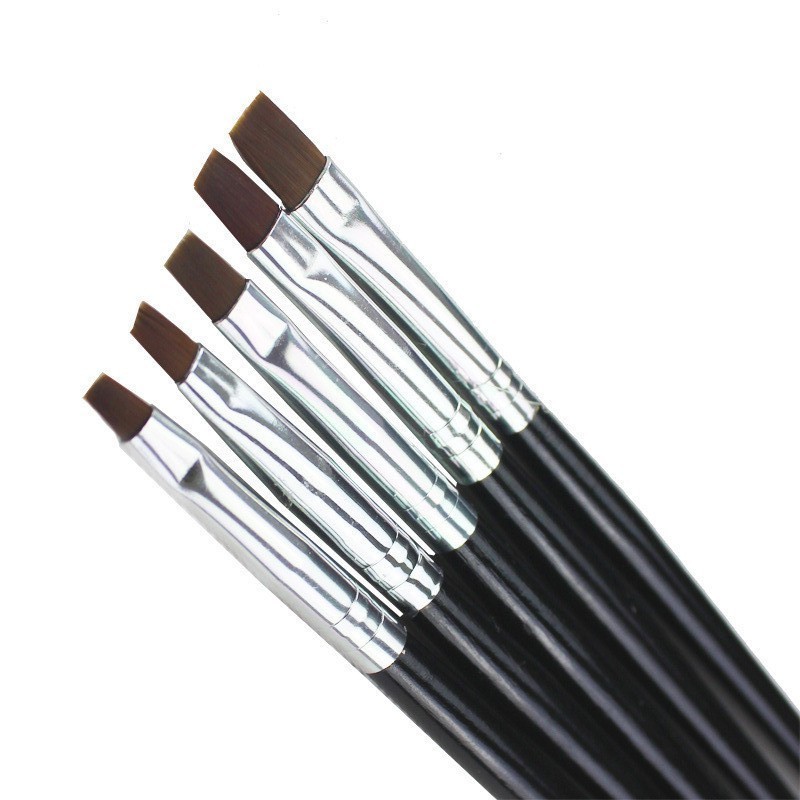 1pc 7pc Nail Brush Set Brushes Dotting Tool Art Design Kit Flat Builder Acrylic
