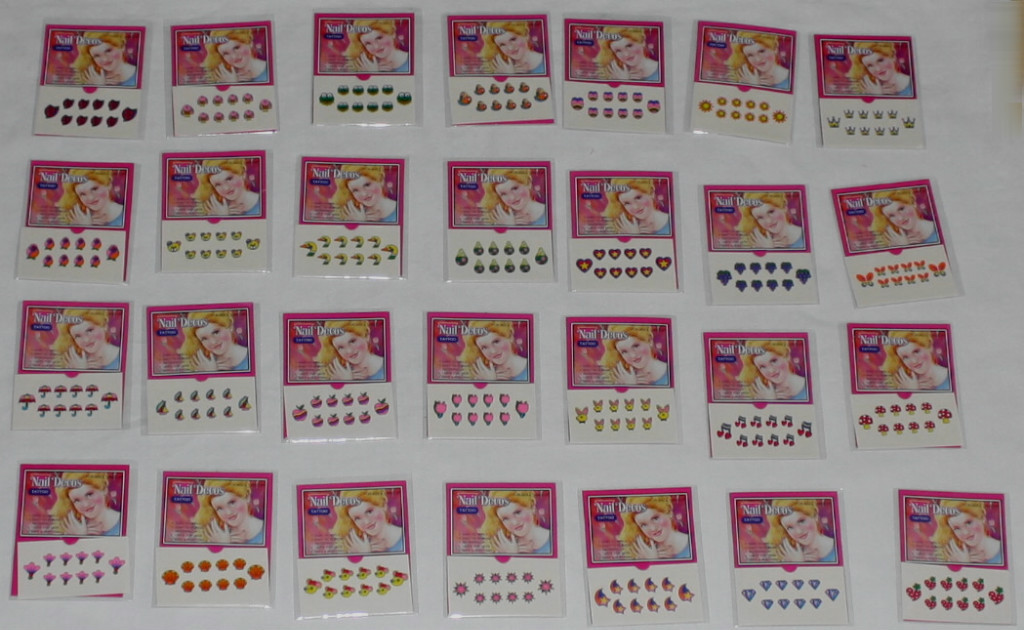 Finger Nail Art Sticker 28 pks/280 Stickers Finger & Toes Kids will Love them