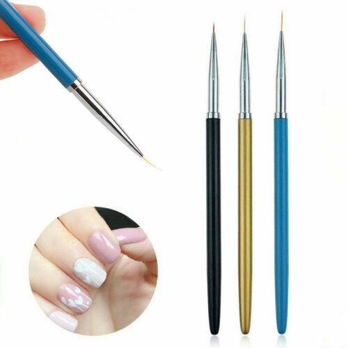 Nail Art Brush Liner Pens UV Gel Polish Paint Drawing Liner Brush Manicure 3pcs