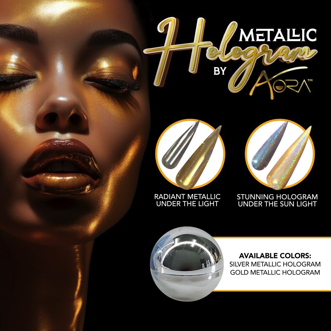 Aora Metallic Hologram Silver 1 gram