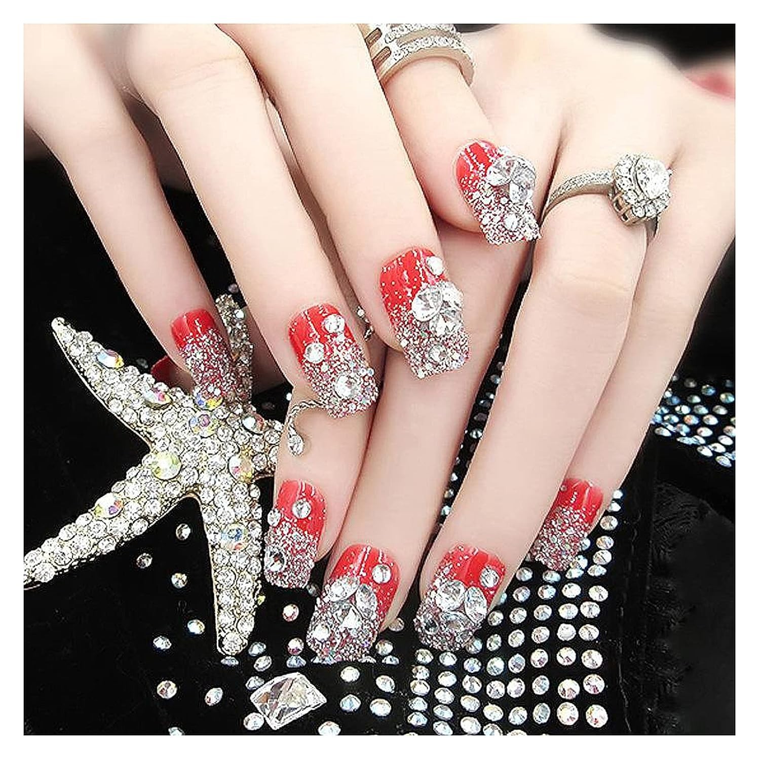 Multi-Shaped White Rhinestones for Nail Art, Jewelry and Craft Projects
