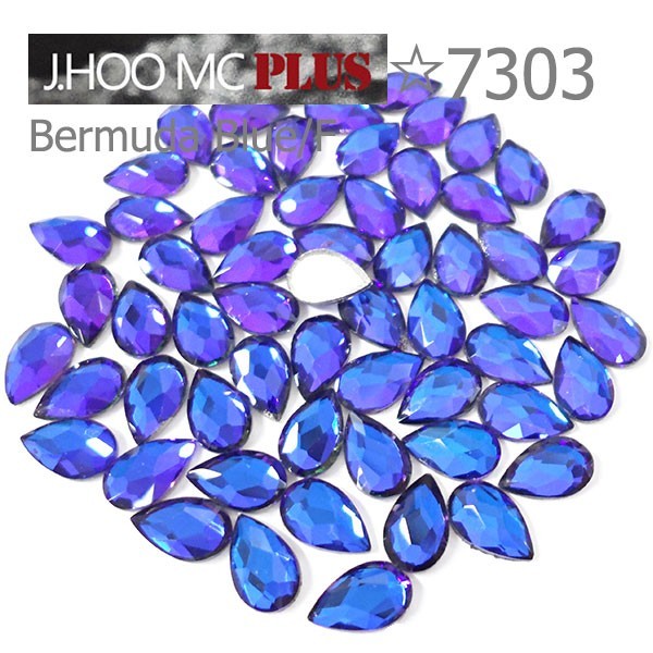 J.HOO Crystal 7303 Pear Flat Back Rhinestones 8×5mm Nail Art (10pcs)