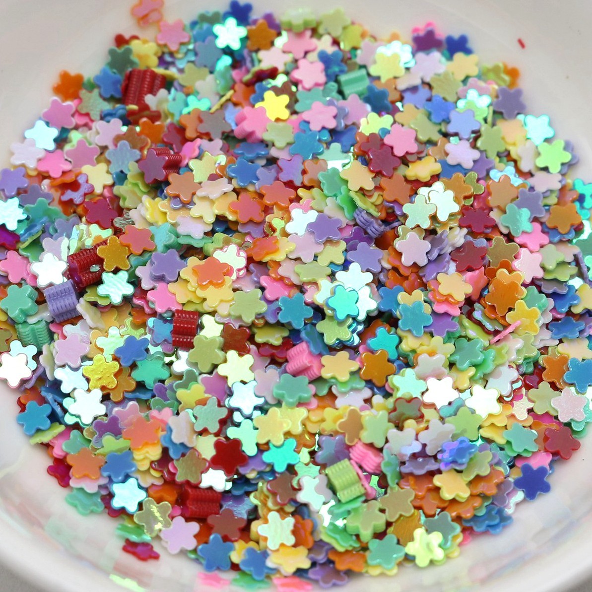 50 Gram Mixed Color Flower Sequins Loose Tiny 3mm Nail Art Tips Scrapbook Craft