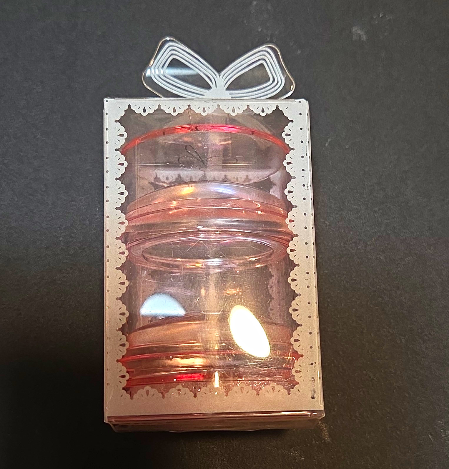 Clear Jelly Stamper Double Headed The Pink Big Bling Stamper w/ Scraper