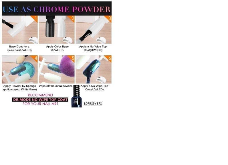 Cat Eye Chrome Nail Powder and Nail adhesive