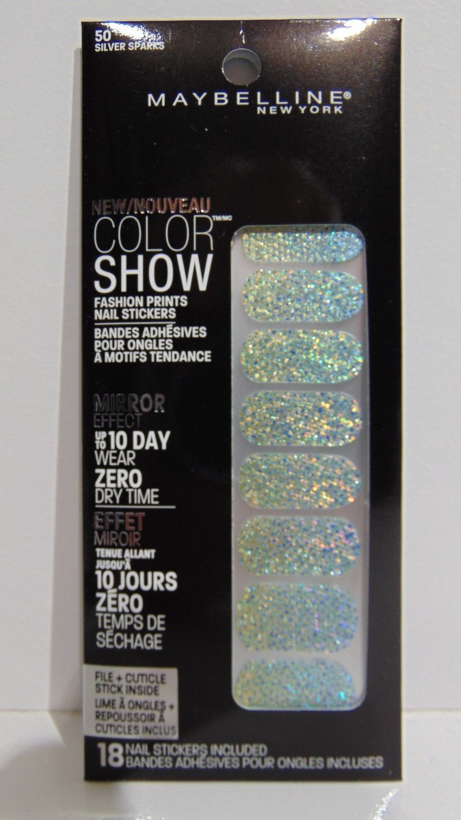 Maybelline Color Show Fashion Prints Nail Stickers Nail Stickers – 2 pk of 18