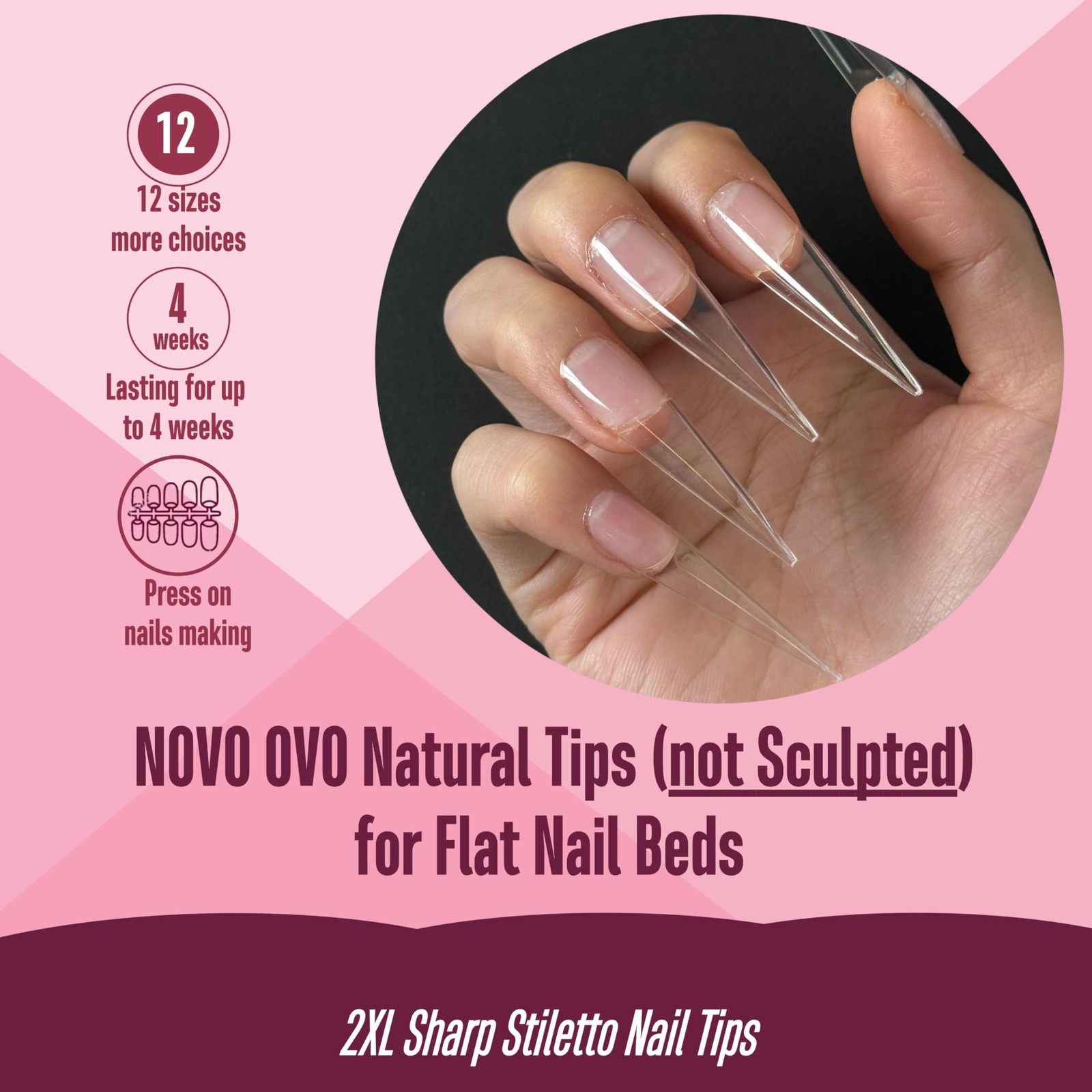 NOVO OVO Halloween XXL Straight Sharp 2X-Large, Stiletto