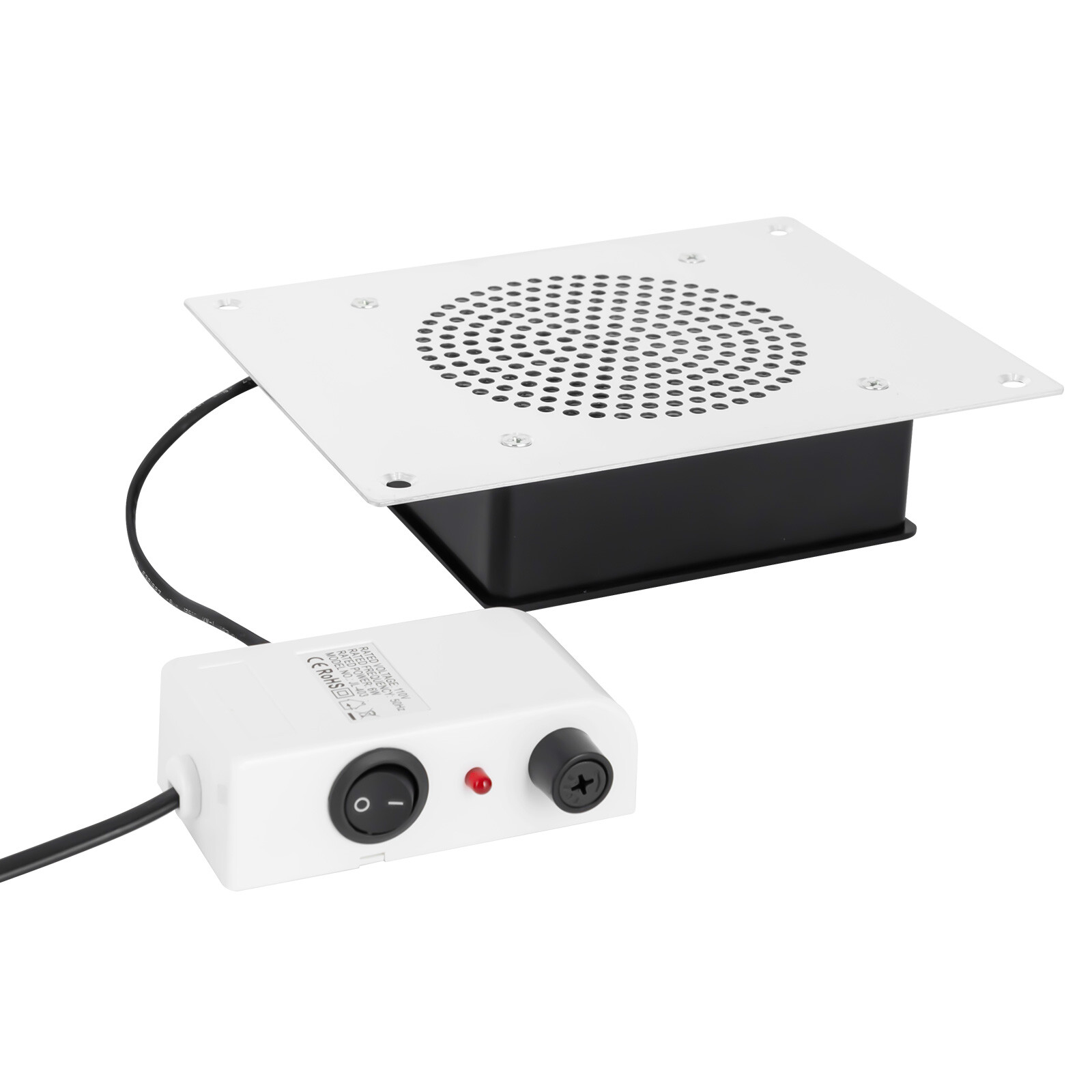 Nail Dust Collector, 110V 6W, 3650 RPM, 4.25 Inch Vacuum Surface, Embedded