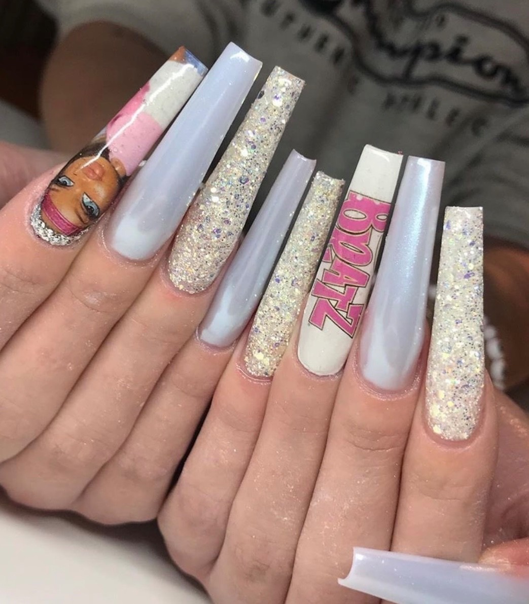 Baddie Bratz Doll Nail Decals Waterslide Airbrush Nail Art Nail Wraps Stickers