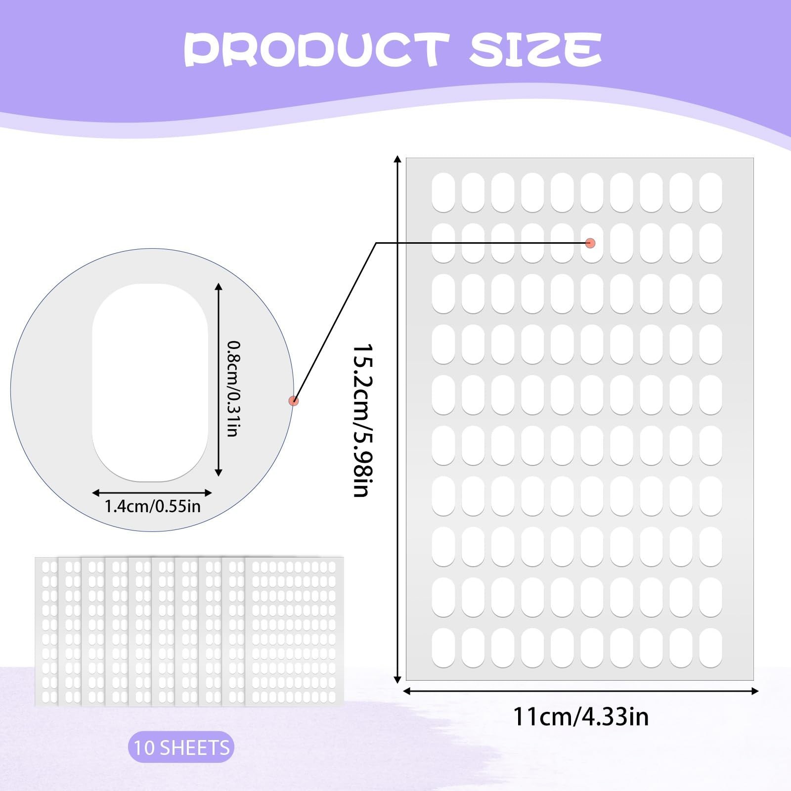 1000 PCS Nail Art Double Sided Nail Tape, False Tip Sticky Tabs, Clear Nails …