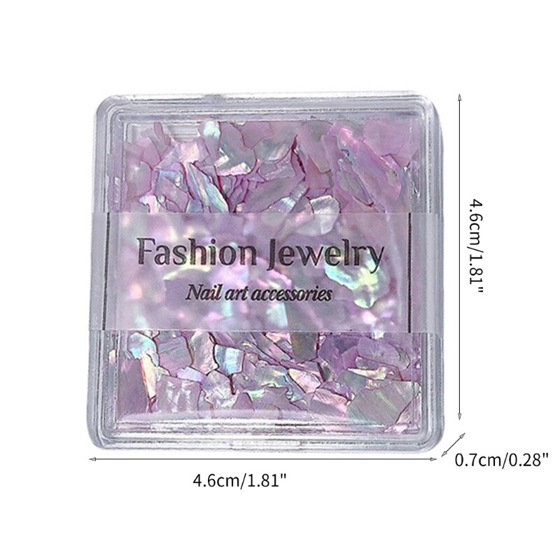 Nail Art Shell Flakes Abalone Nail Charms 3D Irregular Slices Shell Nail Art